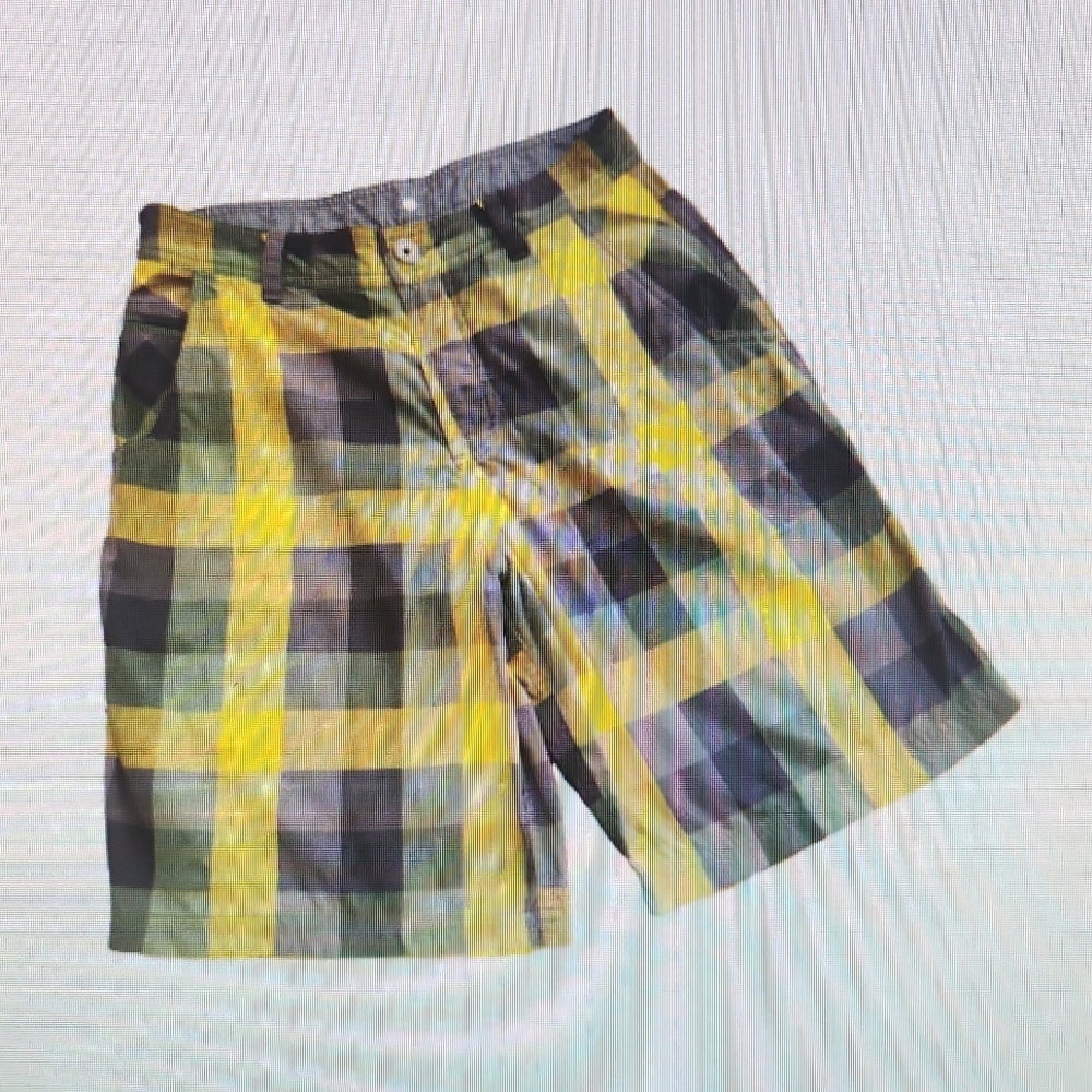 Lululemon athletica Athleisure Plaid Shorts Men's 32 Euc